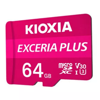 Kioxia Paměťová karta Exceria Plus (M303), 64GB, microSDXC, LMPL1M064GG2, UHS-I U3 (Class 10)
