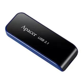 Apacer USB flash disk, USB 3.0, 32GB, AH356, černý, AP32GAH356B-1, USB A, s výsuvným konektorem