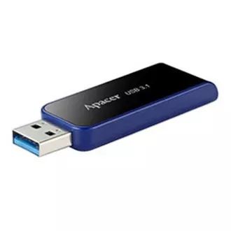 Apacer USB flash disk, USB 3.0, 32GB, AH356, černý, AP32GAH356B-1, USB A, s výsuvným konektorem
