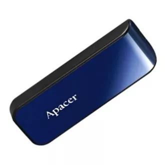 Apacer USB flash disk, USB 2.0, 32GB, AH334, modrý, AP32GAH334U-1, USB A, s výsuvným konektorem