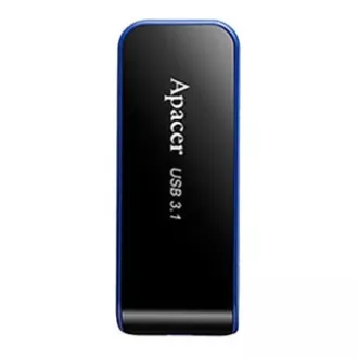 Apacer USB flash disk, USB 3.0, 64GB, AH356, černý, AP64GAH356B-1, USB A, s výsuvným konektorem