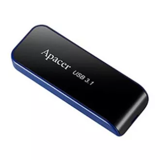 Apacer USB flash disk, USB 3.0, 64GB, AH356, černý, AP64GAH356B-1, USB A, s výsuvným konektorem