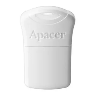 Apacer USB flash disk, USB 2.0, 64GB, AH116, bílý, AP64GAH116W-1, USB A, s krytkou, DOPRODEJ