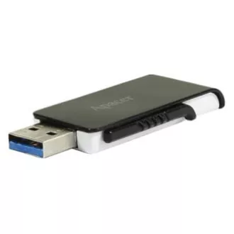 Apacer USB flash disk, USB 3.0, 64GB, AH350, černý, AP64GAH350B-1, USB A, s výsuvným konektorem, DOPRODEJ