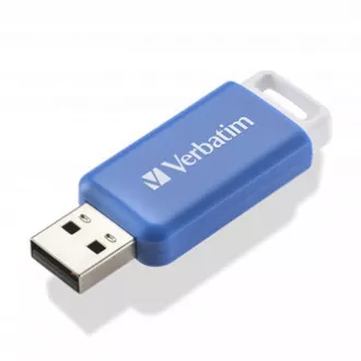 Verbatim USB flash disk, USB 2.0, 64GB, DataBar, modrý, 49455, pro archivaci dat