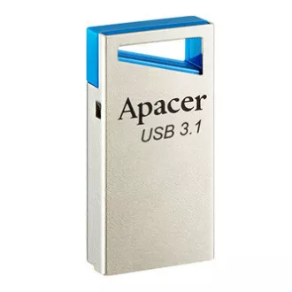 Apacer USB flash disk, USB 3.0, 128GB, AH155, stříbrný, AP128GAH155U-1, USB A, s poutkem
