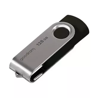 Goodram USB flash disk, USB 3.0, 128GB, UTS3, černý, UTS3-1280K0R11, USB A, s otočnou krytkou
