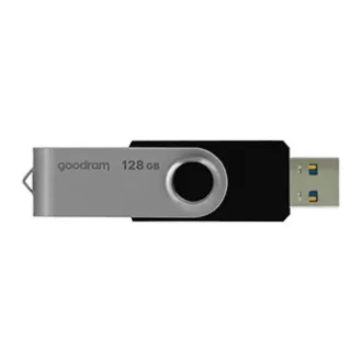 Goodram USB flash disk, USB 3.0, 128GB, UTS3, černý, UTS3-1280K0R11, USB A, s otočnou krytkou