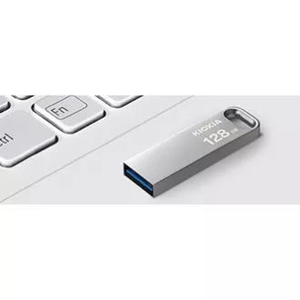 Kioxia USB flash disk, USB 3.0, 128GB, Biwako U366, Biwako U366, stříbrný, LU366S128GG4