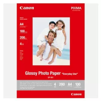 Canon Photo paper Glossy, GP-501, foto papír, lesklý, GP501 A4 typ 0775B001, bílý, A4, 200 g/m2, 100 ks, inkoustový
