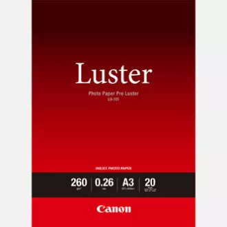 Canon LU-101 Photo Paper, LU-101, foto papír, lesklý, 6211B007, bílý, A3, 260 g/m2, 20 ks, inkoustový