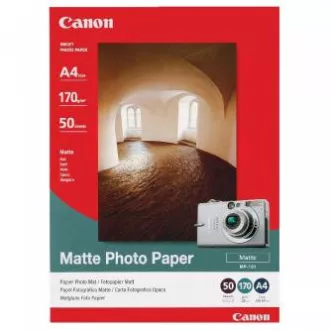 Canon Matte Photo Paper, MP-101 A4, foto papír, matný, 7981A005, bílý, A4, 170 g/m2, 50 ks, inkoustový