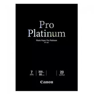 Canon PT-101 Photo Paper PRO Platinum, PT-101, foto papír, mikroporézní povrch typ lesklý, 2768B067, bílý, A2, 16.54x23.39", 300 g