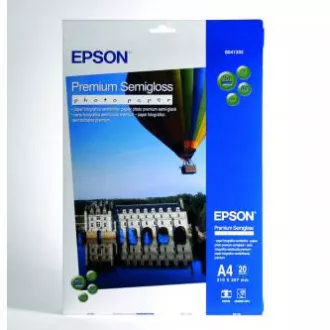 Epson Premium Semigloss Photo Paper, C13S041332, foto papír, pololesklý, bílý, Stylus Photo 880, 2100, A4, 251 g/m2, 20 ks, inkous