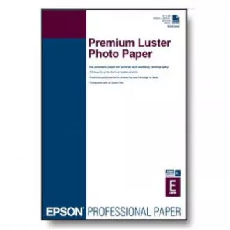 Epson Premium Luster Photo Paper, C13S042123, foto papír, lesklý, bílý, A2, 250 g/m2, 25 ks, inkoustový