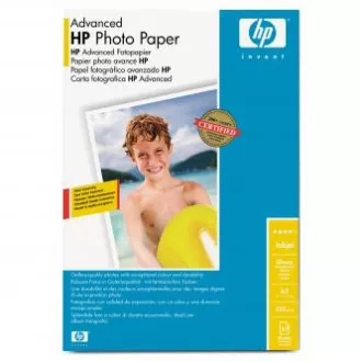HP Advanced Glossy Photo Paper, Q8697A, foto papír, lesklý, zdokonalený typ bílý, A3, 250 g/m2, 20 ks, inkoustový