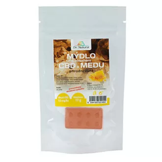 Mýdlo tuhé s obsahem CBD a MEDU, 17g, přírodní, s antioxidanty, Dr. Natural, DOPRODEJ