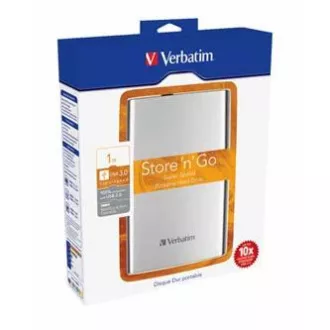 Verbatim externí pevný disk, Store N Go, 2.5", USB 3.0 (3.2 Gen 1), 1TB, 53071, stříbrný