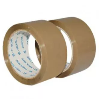 Lepicí páska, akrylová, hnědá, 48mm, 66m