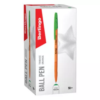 Berlingo, pero kuličkové, zelené, 50ks, 0.7mm, Tribase orange Berlingo, pero kuličkové, zelené, 50ks, 0.7mm, Tribase orange