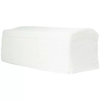 Papírový ručník ZZ, 240 x 210mm, bílý, 3200ks, dvouvrstvý