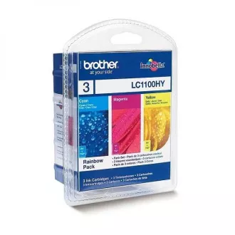 Brother LC-1100 (LC1100HYRBWBP) - cartridge, color (barevná)