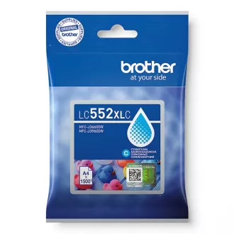 Brother LC-552-XL (LC552XLC) - cartridge, cyan (azurová) Brother LC-552-XL (LC552XLC) - cartridge, cyan (azurová)
