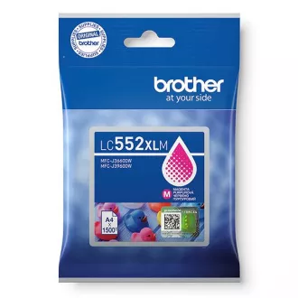Brother LC-552-XL (LC552XLM) - cartridge, magenta (purpurová) Brother LC-552-XL (LC552XLM) - cartridge, magenta (purpurová)