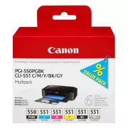 Canon PGI-550, CLI-551 (6496B005) - cartridge, black + color (černá + barevná)