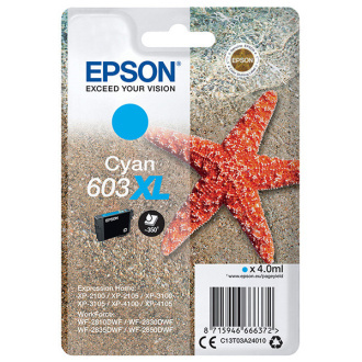 Epson C13T03A24010 - cartridge, cyan (azurová)