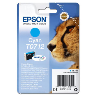 Epson T0712 (C13T07124012) - cartridge, cyan (azurová)