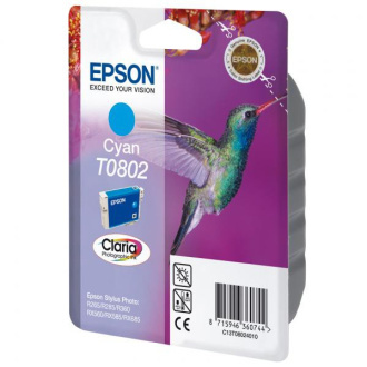 Epson T0802 (C13T08024011) - cartridge, cyan (azurová)