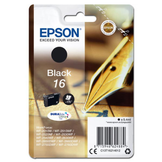 Epson T1621 (C13T16214012) - cartridge, black (černá)