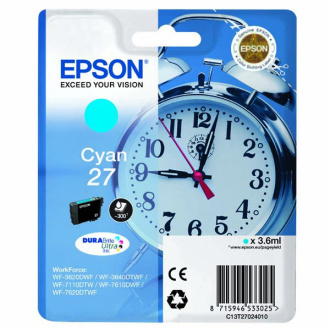 Epson T2702 (C13T27024010) - cartridge, cyan (azurová)