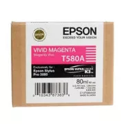 Epson T580A (C13T580A00) - cartridge, magenta (purpurová)