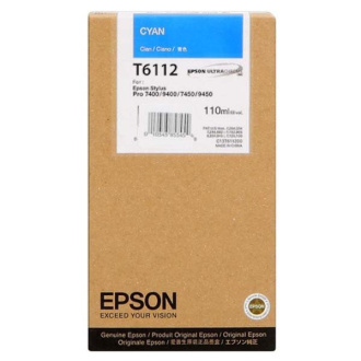 Epson T6112 (C13T611200) - cartridge, cyan (azurová)