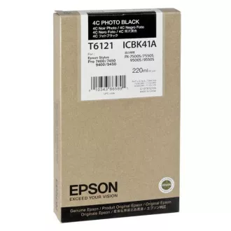 Epson T6121 (C13T612100) - cartridge, photoblack (fotočerná)