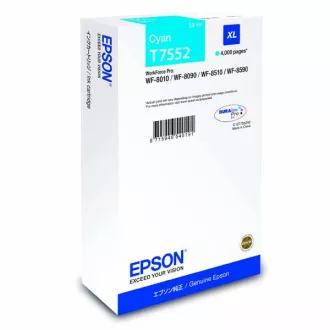 Epson T7552 (C13T755240) - cartridge, cyan (azurová) Epson T7552 (C13T755240) - cartridge, cyan (azurová)