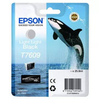 Epson T7609 (C13T76094010) - cartridge, light light black (světle světle černá)