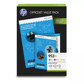 HP 953-XL (1CC21AE) - cartridge, color (barevná)
