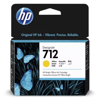 HP 712 (3ED69A) - cartridge, yellow (žlutá)