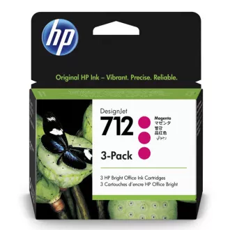 HP 712 (3ED78A) - cartridge, magenta (purpurová)