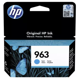 HP 963 (3JA23AE) - cartridge, cyan (azurová)