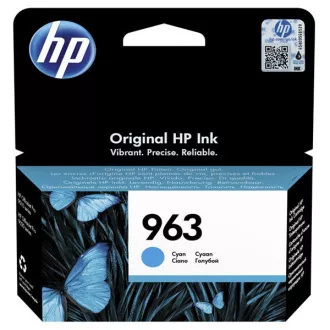 HP 963 (3JA23AE#301) - cartridge, cyan (azurová)