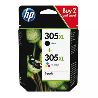 HP 305-XL (6ZA94AE) - cartridge, black + color (černá + barevná)
