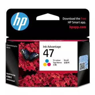 HP 47 (6ZD61AE) - cartridge, color (barevná) HP 47 (6ZD61AE) - cartridge, color (barevná)