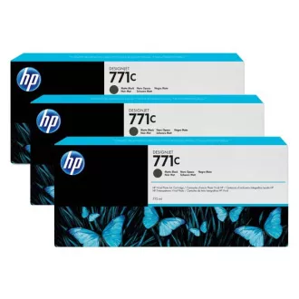 HP 771C (B6Y31A) - cartridge, matt black (matně černá) 3ks