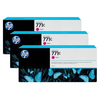 HP 771C (B6Y33A) - cartridge, magenta (purpurová) 3ks