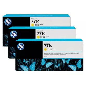 HP 771C (B6Y34A) - cartridge, yellow (žlutá) 3ks HP 771C (B6Y34A) - cartridge, yellow (žlutá) 3ks