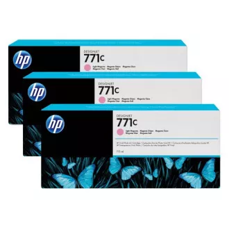 HP 771C (B6Y35A) - cartridge, light magenta (světle purpurová) 3ks